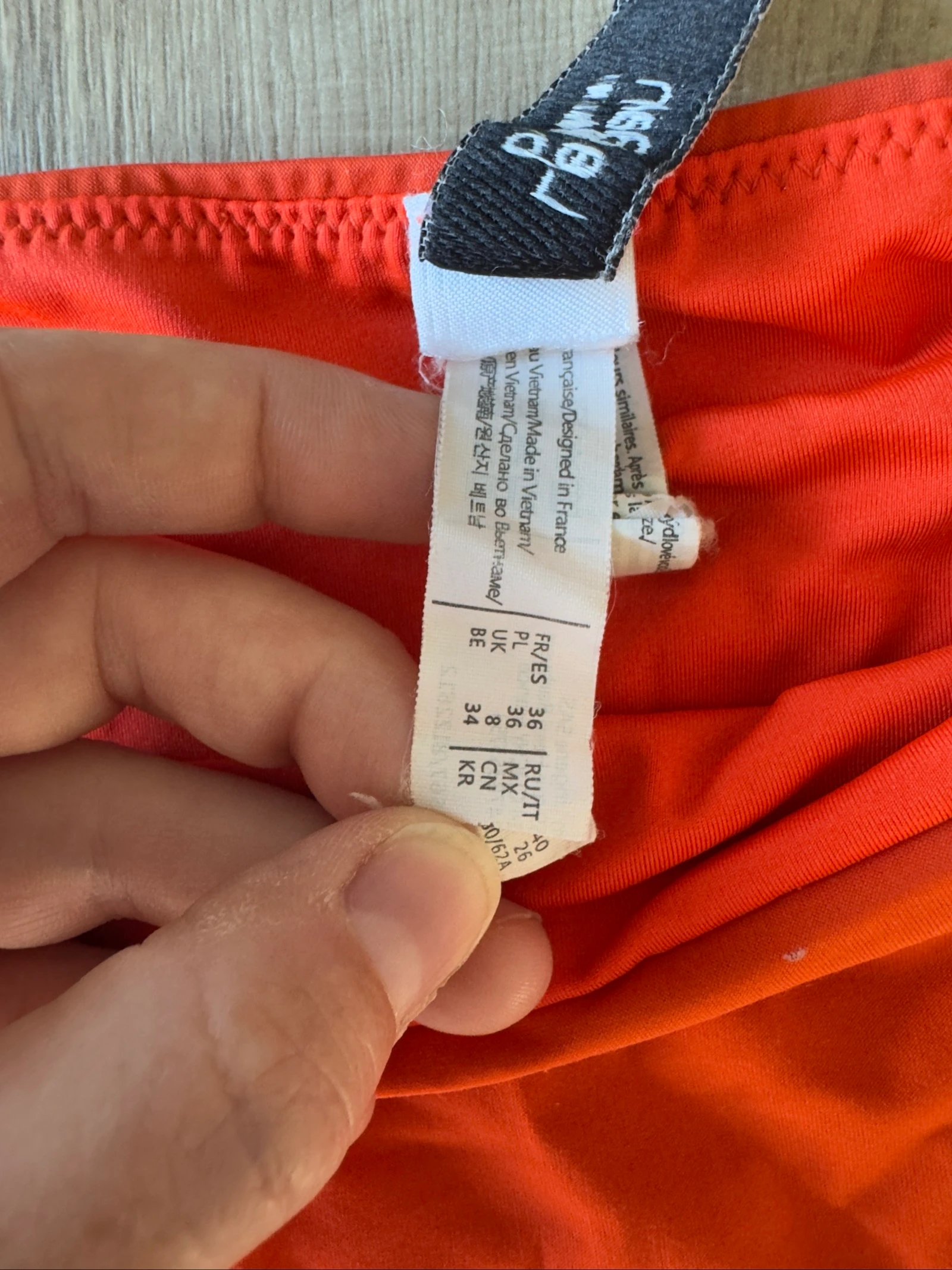 Calça de biquíni Etam vermelha – Tamanho P – Nós nas laterais – photo 4